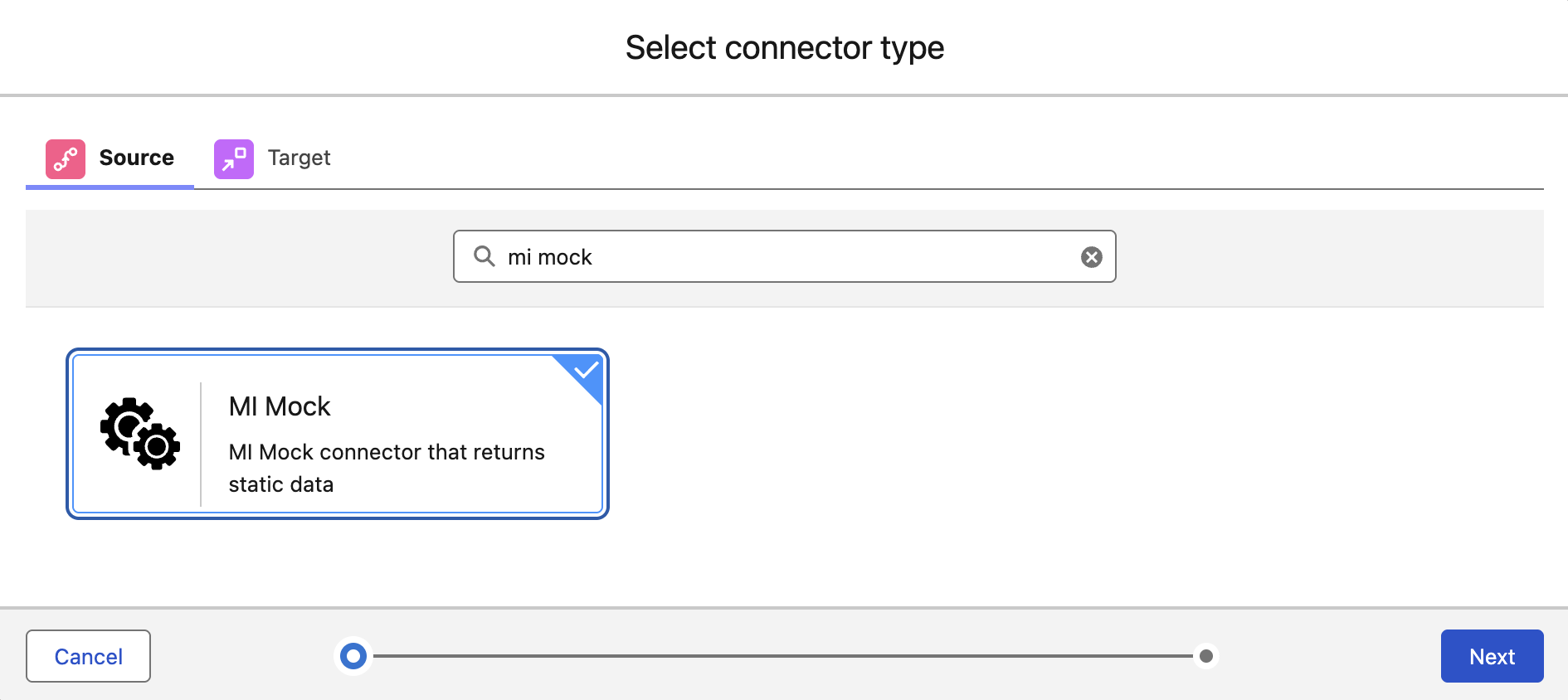 Adding MI Mock Connector