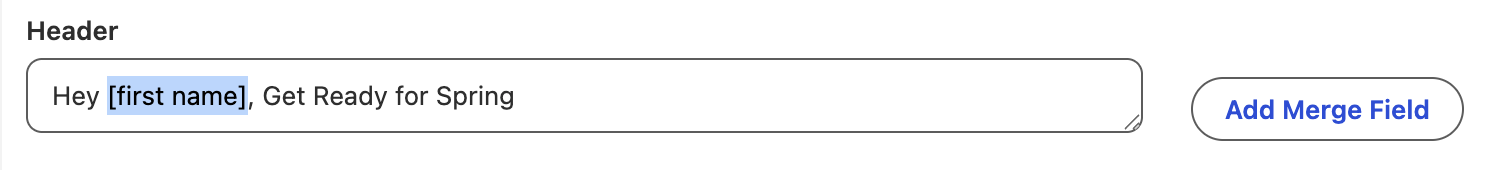 Select placeholder value in field to replace with merge field